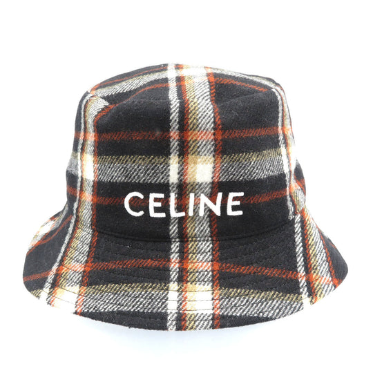 CELINE Other hats Wool, Polyester black unisex(Unisex) M Used Authentic