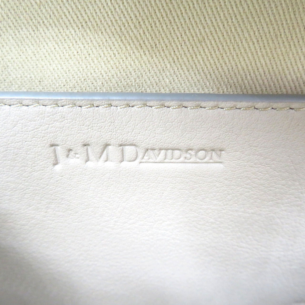 J&M Davidson Shoulder Bag leather pink beige Women Used Authentic