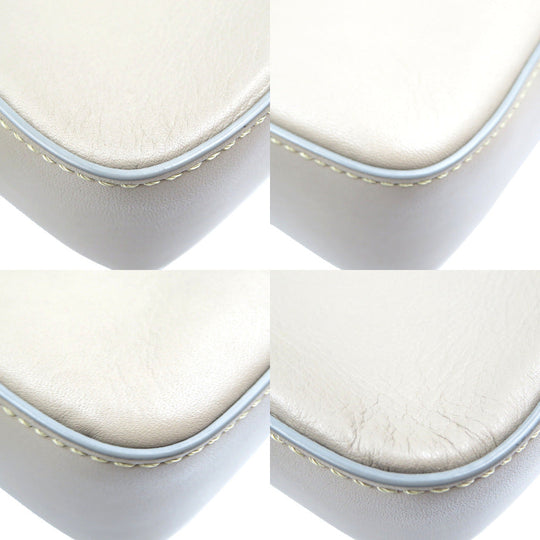 J&M Davidson Shoulder Bag leather pink beige Women Used Authentic