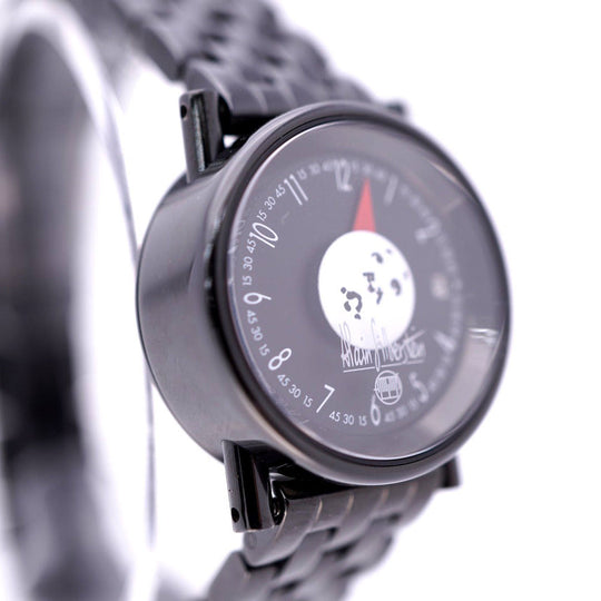 Alain Silberstein Watches M024 Stainless Steel ,Leather black Limited to 99 pieces micro moon Women Used Authentic