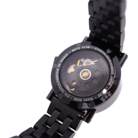 Alain Silberstein Watches M024 Stainless Steel ,Leather black Limited to 99 pieces micro moon Women Used Authentic
