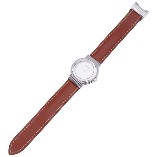 Boucheron Watches Quartz Stainless Steel , Leather Shell white Quartz Reflation Women Used Authentic