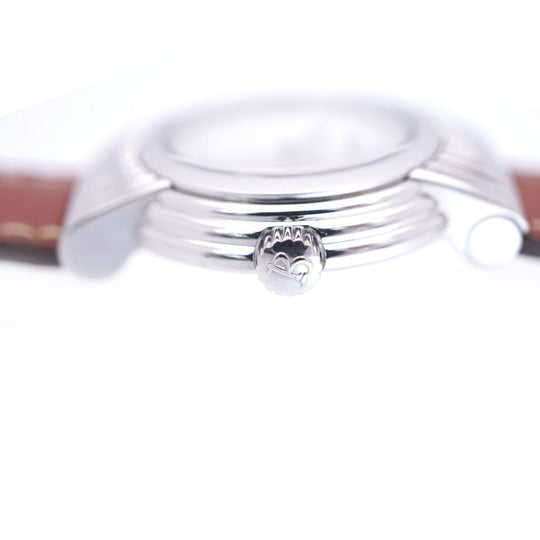 Boucheron Watches Quartz Stainless Steel , Leather Shell white Quartz Reflation Women Used Authentic