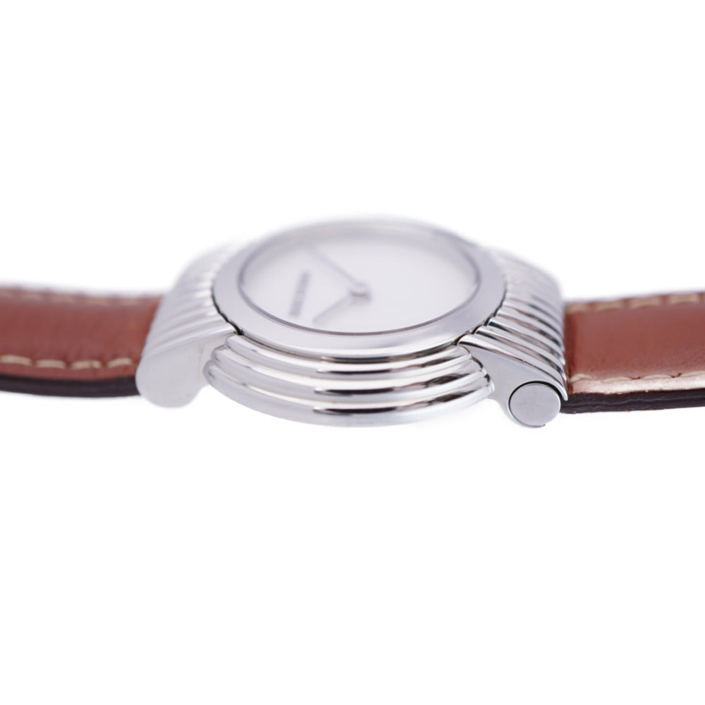 Boucheron Watches Quartz Stainless Steel , Leather Shell white Quartz Reflation Women Used Authentic