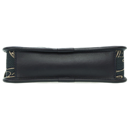 Berluti Handbag Canvas, Leather Navy Scritto Arabesque Canvas Anjoul Gulliver mens Used Authentic