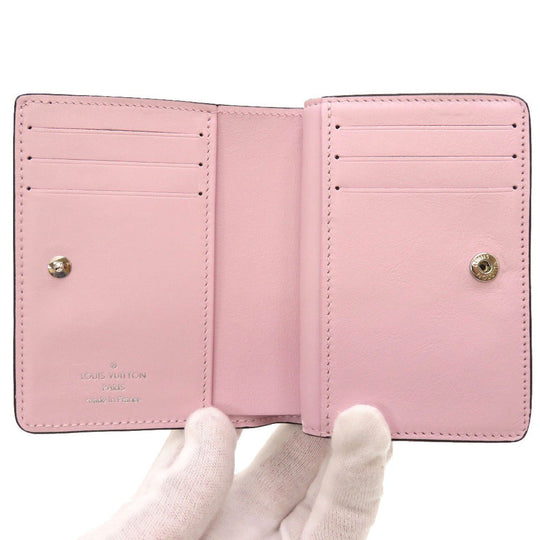 LOUIS VUITTON Bifold Wallet M80629 Monogram Mahina rose jasmine Monogram Mahina Portefeuille Claire Women Used Authentic