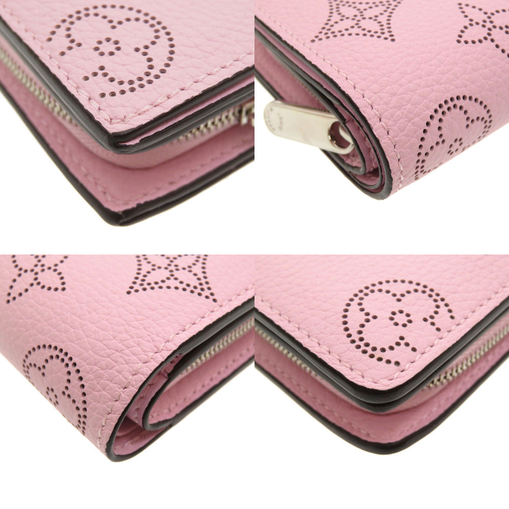 LOUIS VUITTON Bifold Wallet M80629 Monogram Mahina rose jasmine Monogram Mahina Portefeuille Claire Women Used Authentic