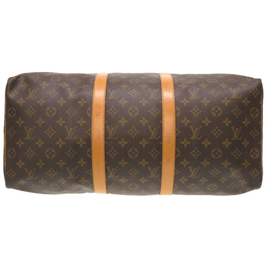 LOUIS VUITTON Boston Duffel bag M41426 Monogram canvas Brown Monogram Keepall 50 mens Used Authentic