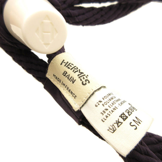 HERMES belt Nylon purple Women SM Used Authentic