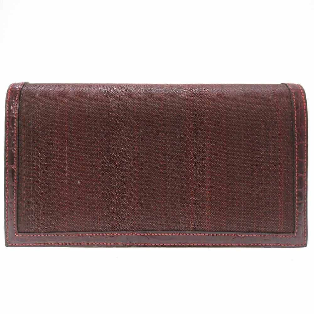 HERMES Clutch bag Clinolan Bordeaux vintage Women Used Authentic