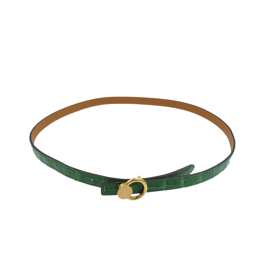HERMES belt Polosus green Serie Women Used Authentic