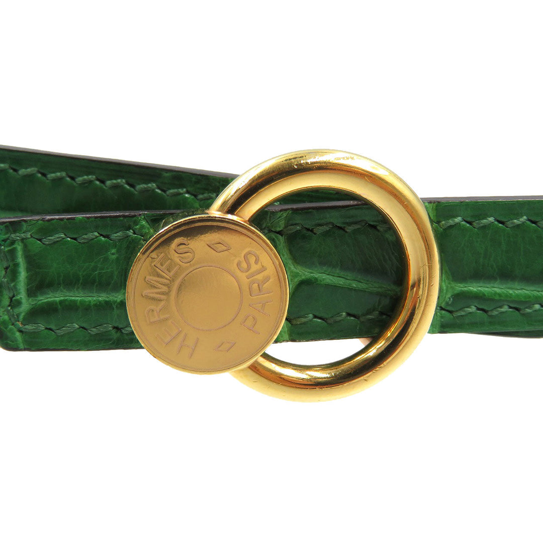 HERMES belt Polosus green Serie Women Used Authentic
