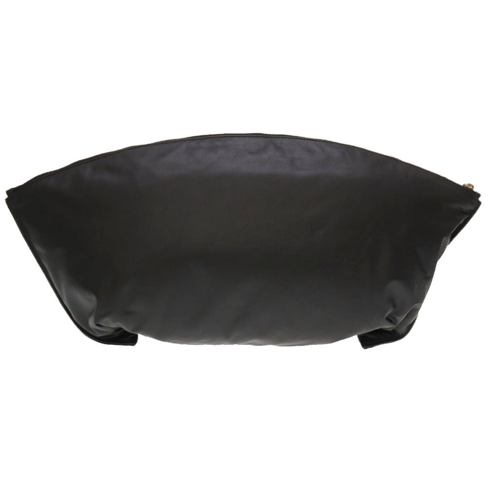 THE ROW Clutch bag leather black Dante Clutch XL Women Used Authentic