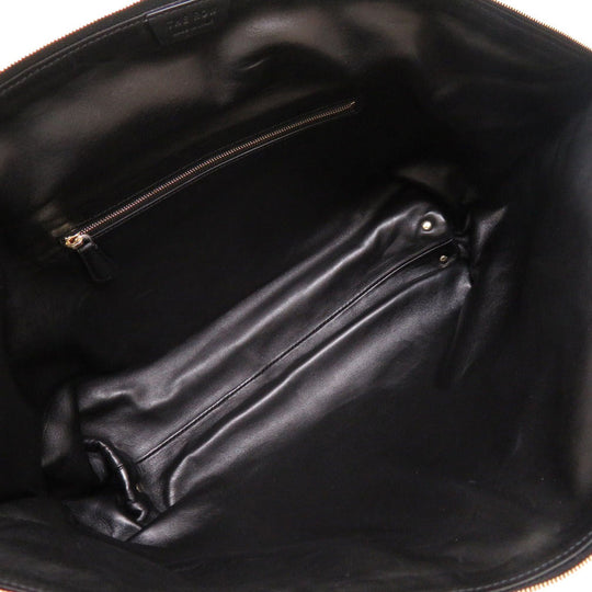 THE ROW Clutch bag leather black Dante Clutch XL Women Used Authentic