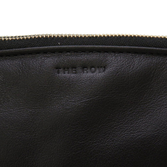 THE ROW Clutch bag leather black Dante Clutch XL Women Used Authentic