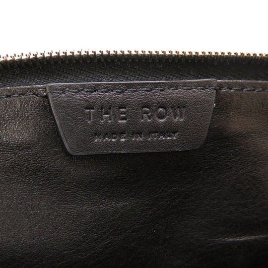 THE ROW Clutch bag leather black Dante Clutch XL Women Used Authentic