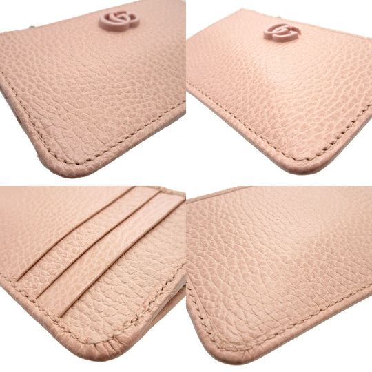 GUCCI Coin case 701070 leather pink Double G Women Used Authentic