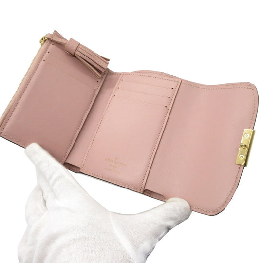 LOUIS VUITTON Tri-fold wallet N60208 Damier canvas, leather Magnolia Compact wallet Damier Portefeuille Croisette Women Used Authentic