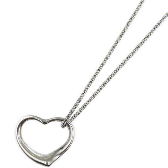 TIFFANY&Co. Necklace Silver925 Silver Open heart Women Used Authentic