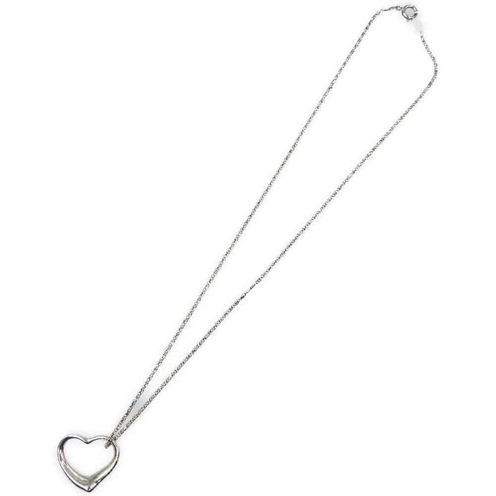 TIFFANY&Co. Necklace Silver925 Silver Open heart Women Used Authentic