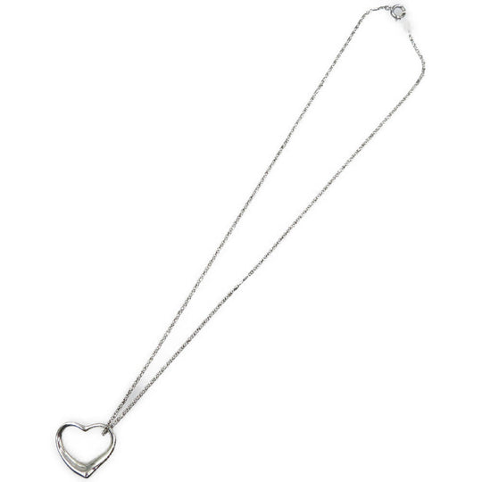 TIFFANY&Co. Necklace Silver925 Silver Open heart Women Used Authentic