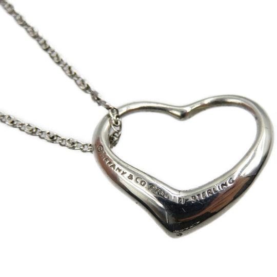 TIFFANY&Co. Necklace Silver925 Silver Open heart Women Used Authentic