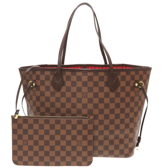 LOUIS VUITTON Tote Bag N41358 Damier canvas Slys Damier New Neverfull MM Women Used Authentic