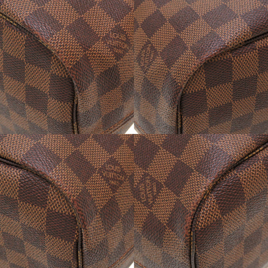 LOUIS VUITTON Tote Bag N41358 Damier canvas Slys Damier New Neverfull MM Women Used Authentic