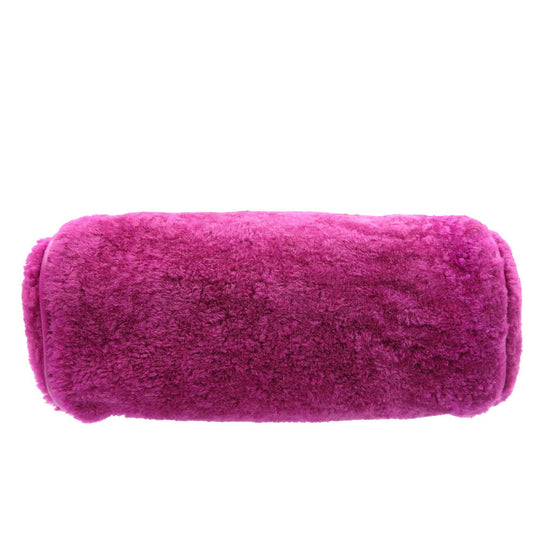 MONCLER Pouch Fake fur purple Women Used Authentic
