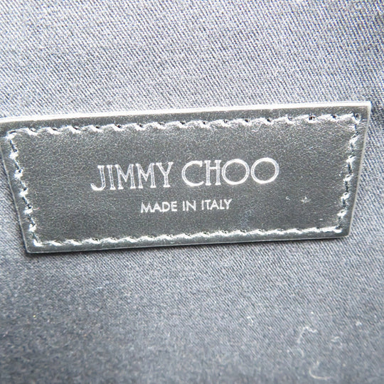 JIMMY CHOO Sling bag leather Metallic gray mens Used Authentic
