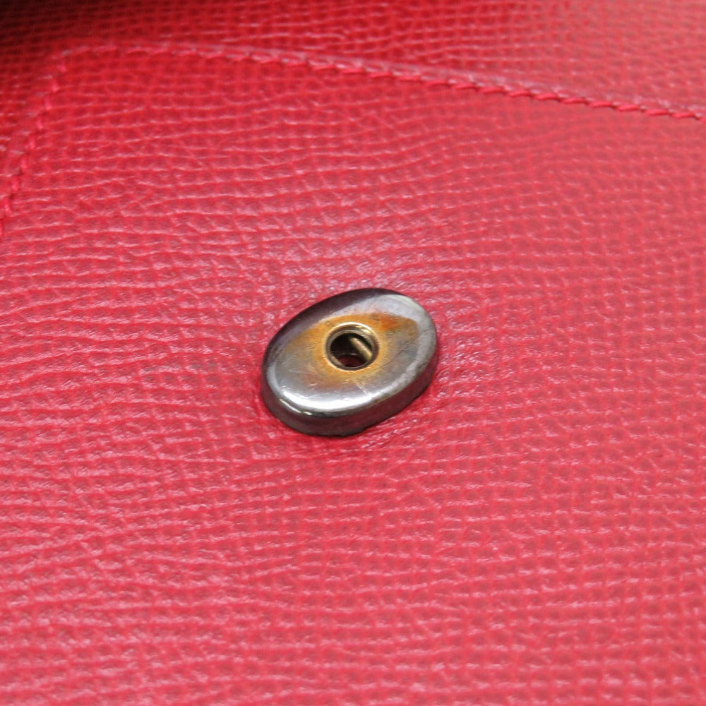 HERMES Clutch bag Courchevel Red vintage mens Used Authentic