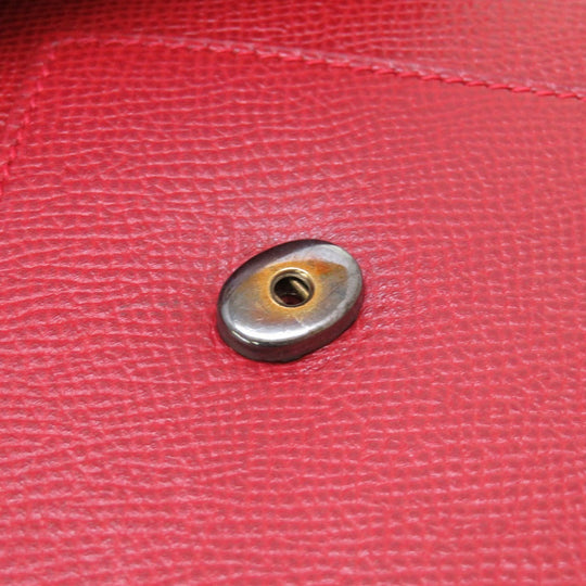 HERMES Clutch bag Courchevel Red vintage mens Used Authentic