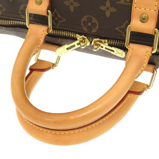 LOUIS VUITTON Boston Duffel bag M41428 Monogram canvas Brown Monogram Keepall 45 mens Used Authentic
