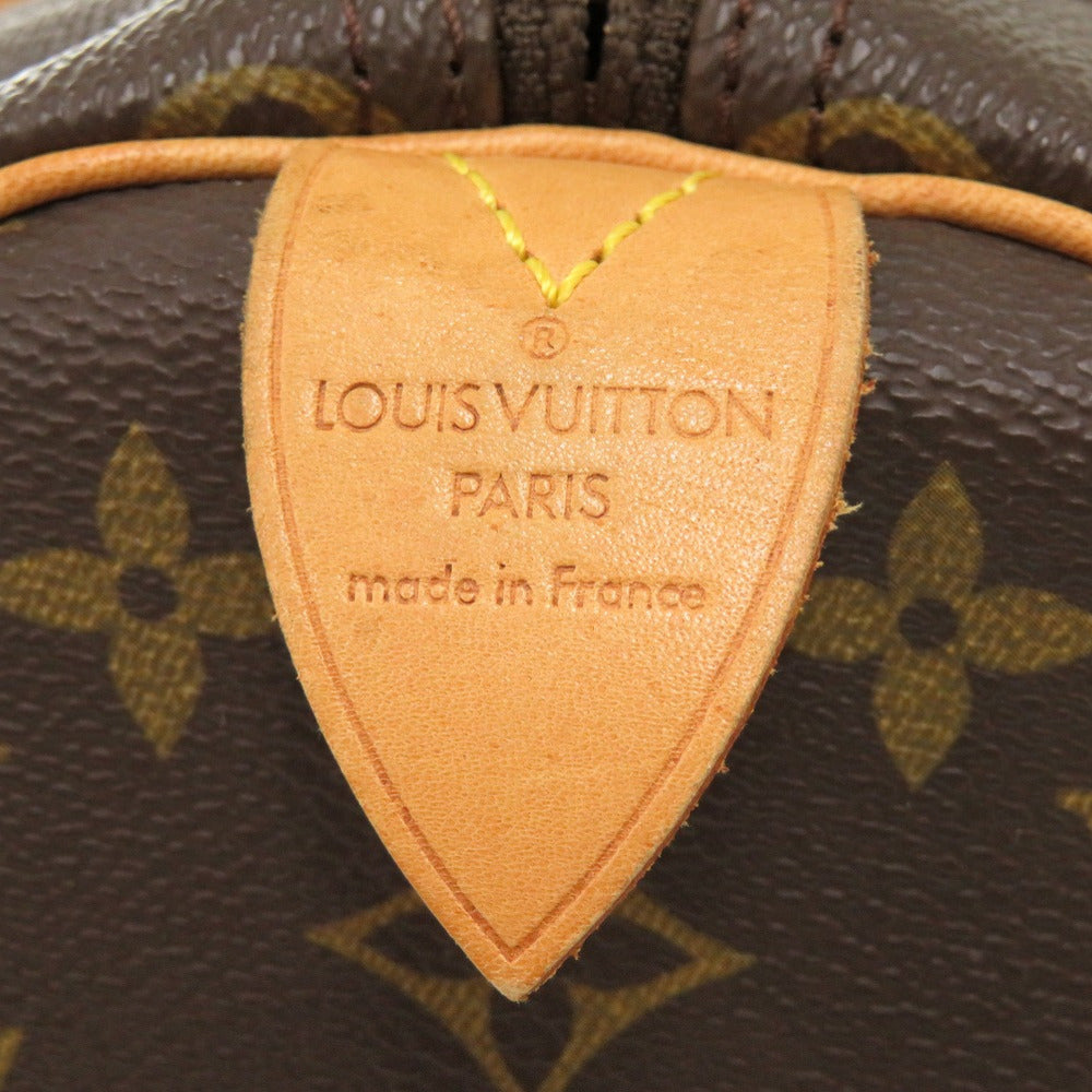 LOUIS VUITTON Boston Duffel bag M41428 Monogram canvas Brown Monogram Keepall 45 mens Used Authentic