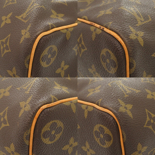 LOUIS VUITTON Boston Duffel bag M41428 Monogram canvas Brown Monogram Keepall 45 mens Used Authentic