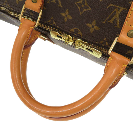 LOUIS VUITTON Boston Duffel bag M41426 Monogram canvas Brown Monogram Keepall 50 mens Used Authentic