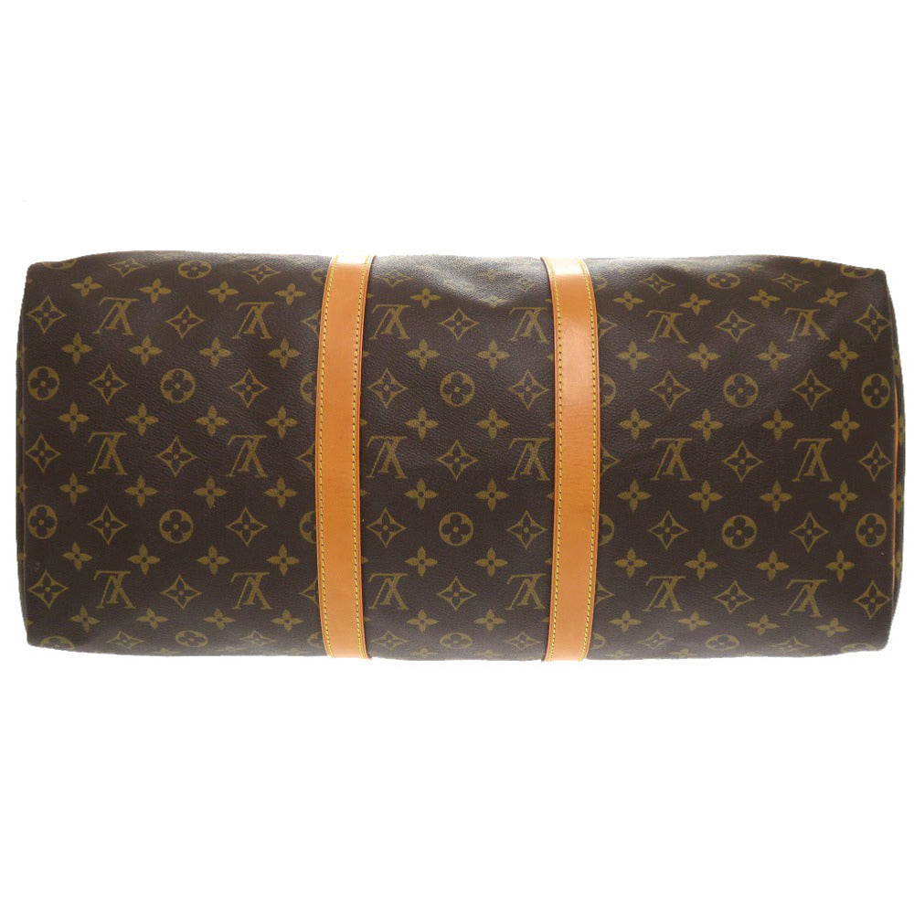 LOUIS VUITTON Boston Duffel bag M41426 Monogram canvas Brown Monogram Keepall 50 mens Used Authentic