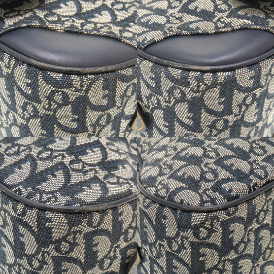 Christian Dior Boston Duffel bag canvas Navy Double saddle Boston Duffel bag Women Used Authentic
