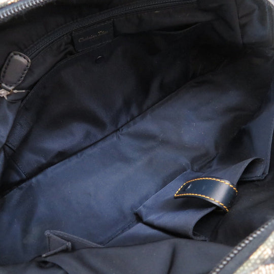 Christian Dior Boston Duffel bag canvas Navy Double saddle Boston Duffel bag Women Used Authentic