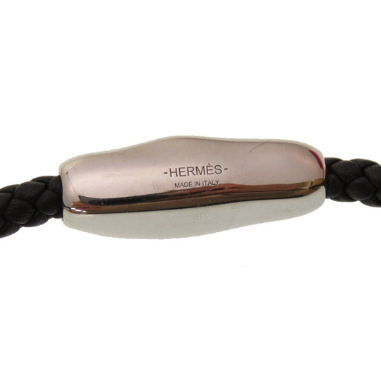 HERMES bracelet Vaux Swift black Wave Double Tour Double Tour Women Used Authentic