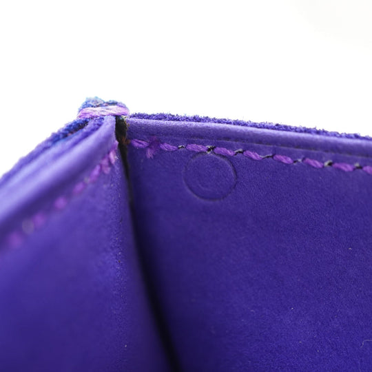 HERMES Shoulder Bag Doblis purple vintage Shoulder Clutch Bag Women Used Authentic