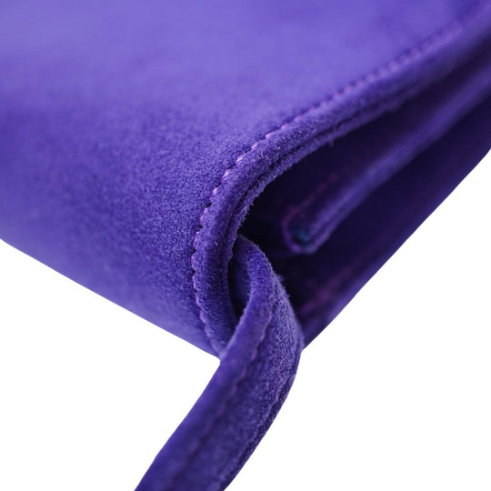 HERMES Shoulder Bag Doblis purple vintage Shoulder Clutch Bag Women Used Authentic
