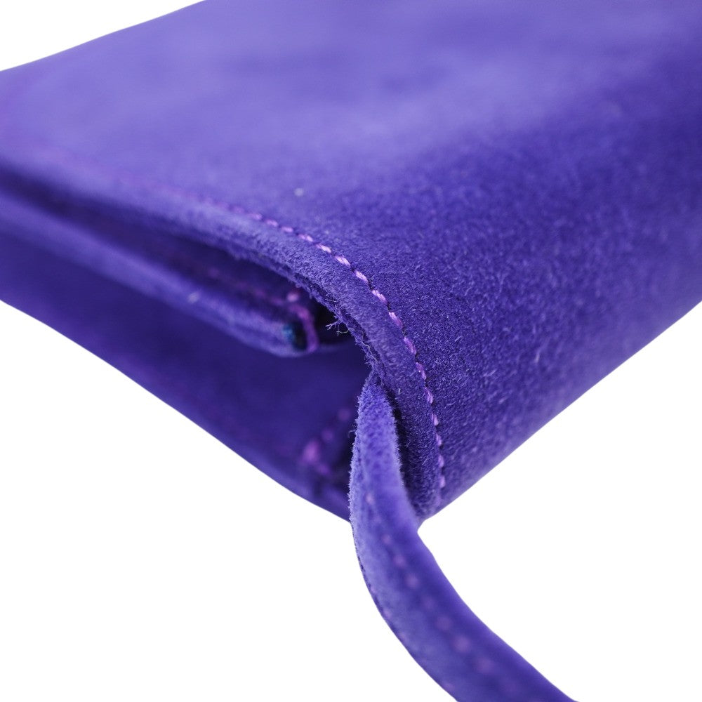 HERMES Shoulder Bag Doblis purple vintage Shoulder Clutch Bag Women Used Authentic