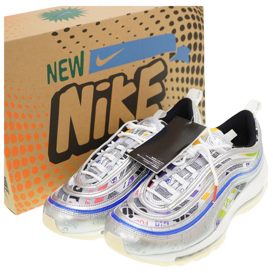 NIKE sneakers DD5480-902 Synthetic leather multicolor Air Max 97 SE Swoosh Mart mens 42.5 Used Authentic
