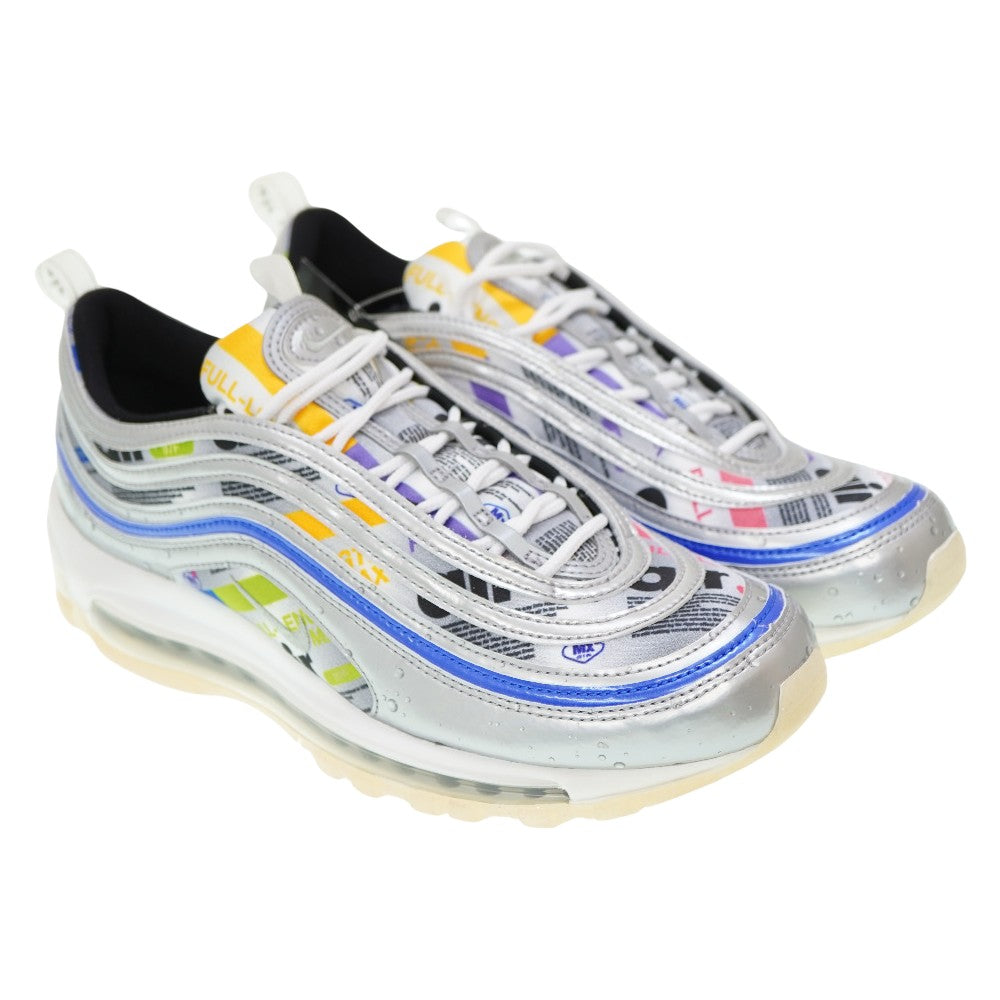 NIKE sneakers DD5480-902 Synthetic leather multicolor Air Max 97 SE Swoosh Mart mens 42.5 Used Authentic