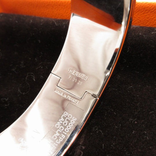 HERMES bracelet metal Silver clicclacPM