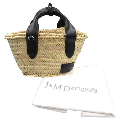 J&M Davidson Handbag PLSC/P221 Raffia, Leather beige Women Used Authentic