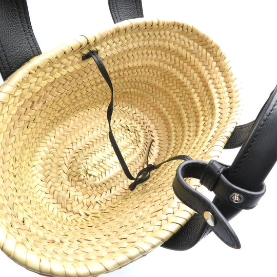 J&M Davidson Handbag PLSC/P221 Raffia, Leather beige Women Used Authentic