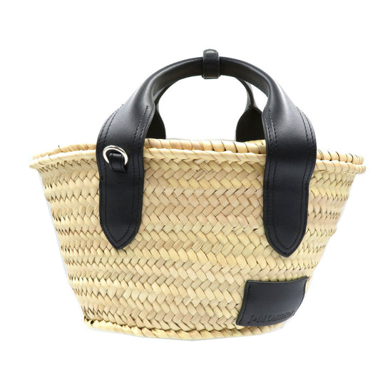 J&M Davidson Handbag PLSC/P221 Raffia, Leather beige Women Used Authentic