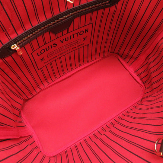 LOUIS VUITTON Tote Bag N41358 Damier canvas Slys Damier New Neverfull MM Women Used Authentic